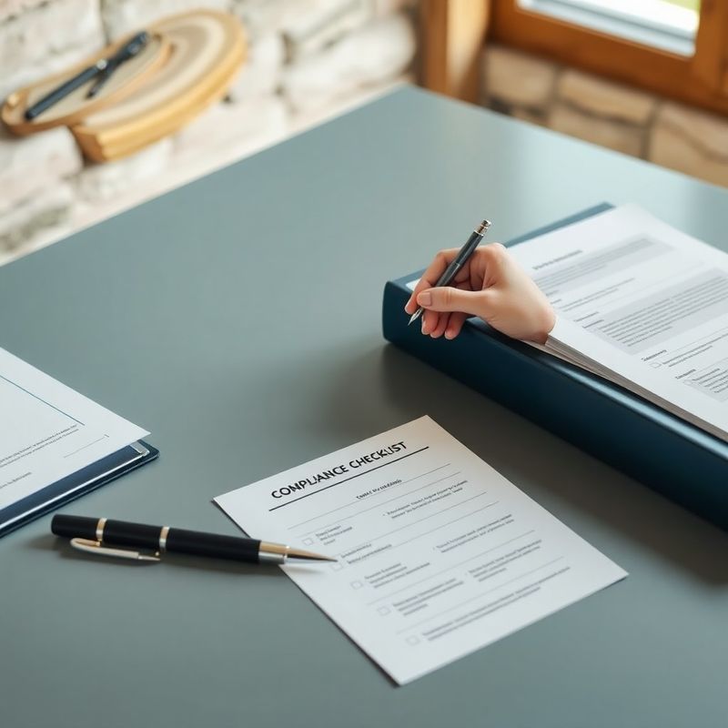 Compliance kontrolni seznam in pravni registratorji na urejeni pisalni mizi
